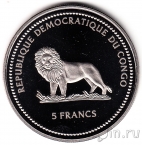 Конго 5 франков 2003 Черепаха