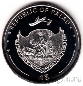 Палау 1 доллар 2011 Длиннорылый кудрепер