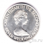 Джерси 50 пенсов 1972 25-я годовщина свадьба