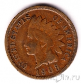 США 1 цент 1905