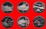 Сьерра-Леоне набор 6 монет 2005 Битвы Второй Мировой Войны