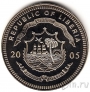Либерия 10 долларов 2005 Папа Римский