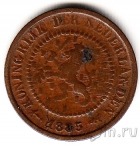 Нидерланды 1/2 цента 1885