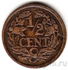 Нидерланды 1/2 цента 1928