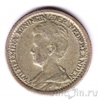 Нидерланды 25 центов 1914