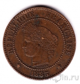 Франция 2 сантима 1885