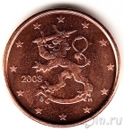 Финляндия 1 евроцент 2008
