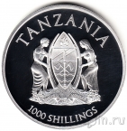 Танзания 1000 шиллингов 2013 Гепарды