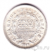 Боливия 5 сентаво 1891