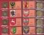 Польша набор 16 монет 2004-2005 Воеводства в альбоме