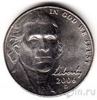 США 5 центов 2006 Монтичелло (D)