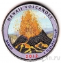 США 25 центов 2012 Hawaii Volcanoes (цветная)