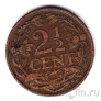 Нидерланды 2 1/2 цента 1916