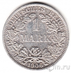 Германская Империя 1 марка 1906 (A)