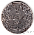 Финляндия 2 марки 1866