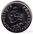 Новая Каледония 10 франков 2011