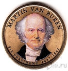 США 1 доллар 2008 №08 Мартин Ван Бюрен (цветная)