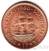 Южная Африка 1 пенни 1960
