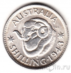 Австралия 1 шиллинг 1943 (S)