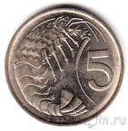 Каймановы острова 5 центов 1972 Креветка