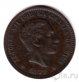 Испания 5 сентимо 1878