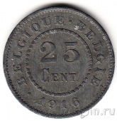 Бельгия 25 сантимов 1916