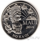 Остров Мауи 2 доллара 2014