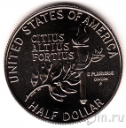 США 1/2 доллара 1992 Гимнастика (UNC)