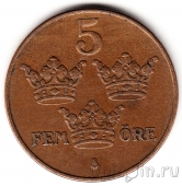Швеция 5 оре 1950