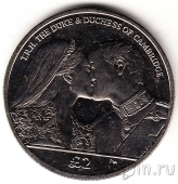 Южная Георгия и Южные Сандвичевы острова 2 фунта 2012 Свадьба