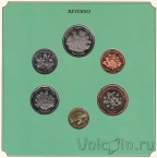 Кабо-Верде набор 6 монет 1994 Растения (в буклете)