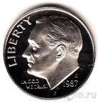 США 10 центов 1987 (S)