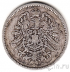 Германская империя 1 марка 1878 (J)