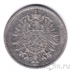 Германская империя 1 марка 1876 (А)
