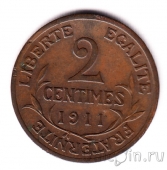 Франция 2 сантима 1911
