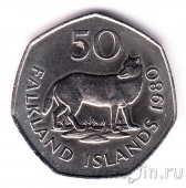 Фолклендские острова 50 пенсов 1980 Лиса