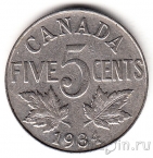 Канада 5 центов 1934