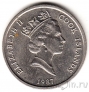 Острова Кука 10 центов 1987