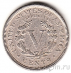 США 5 центов 1891