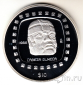 Мексика 10 песо 1996 Ольмеки