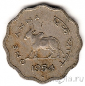 Индия 1 анна 1954