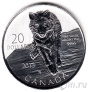 Канада 20 долларов 2013 Волк