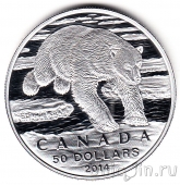 Канада 50 долларов 2014 Белый медведь