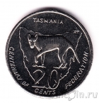 Австралия 20 центов 2001 Тасмания