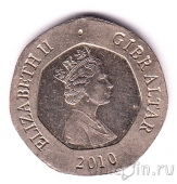 Гибралтар 20 пенсов 2010