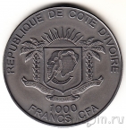 Кот-д'Ивуар 1000 франков 2013 Пантера
