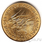 Центральноафриканские штаты 5 франков 1985