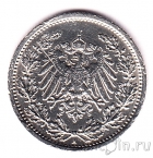 Германская империя 1/2 марки 1915 (А)