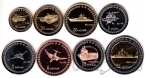 Республика Крым набор 8 монет 2014 Военная техника
