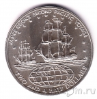 Острова Кука 2 1/2 доллара 1973 Корабли
